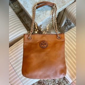 Tory Burch Marion Tan
Pebbled Leather Bag